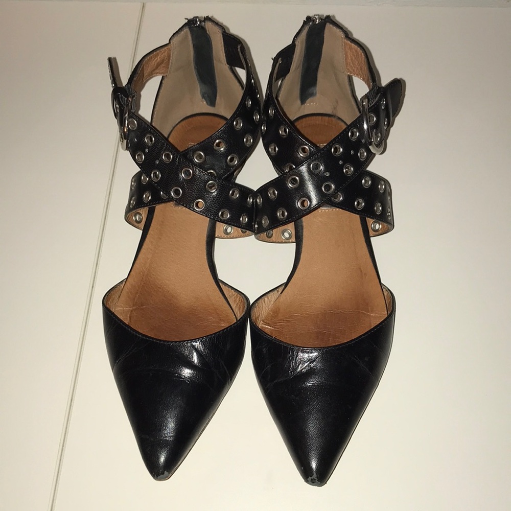 Halogen black patent flats 6 1/2M